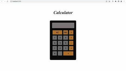 Calculator app using React js