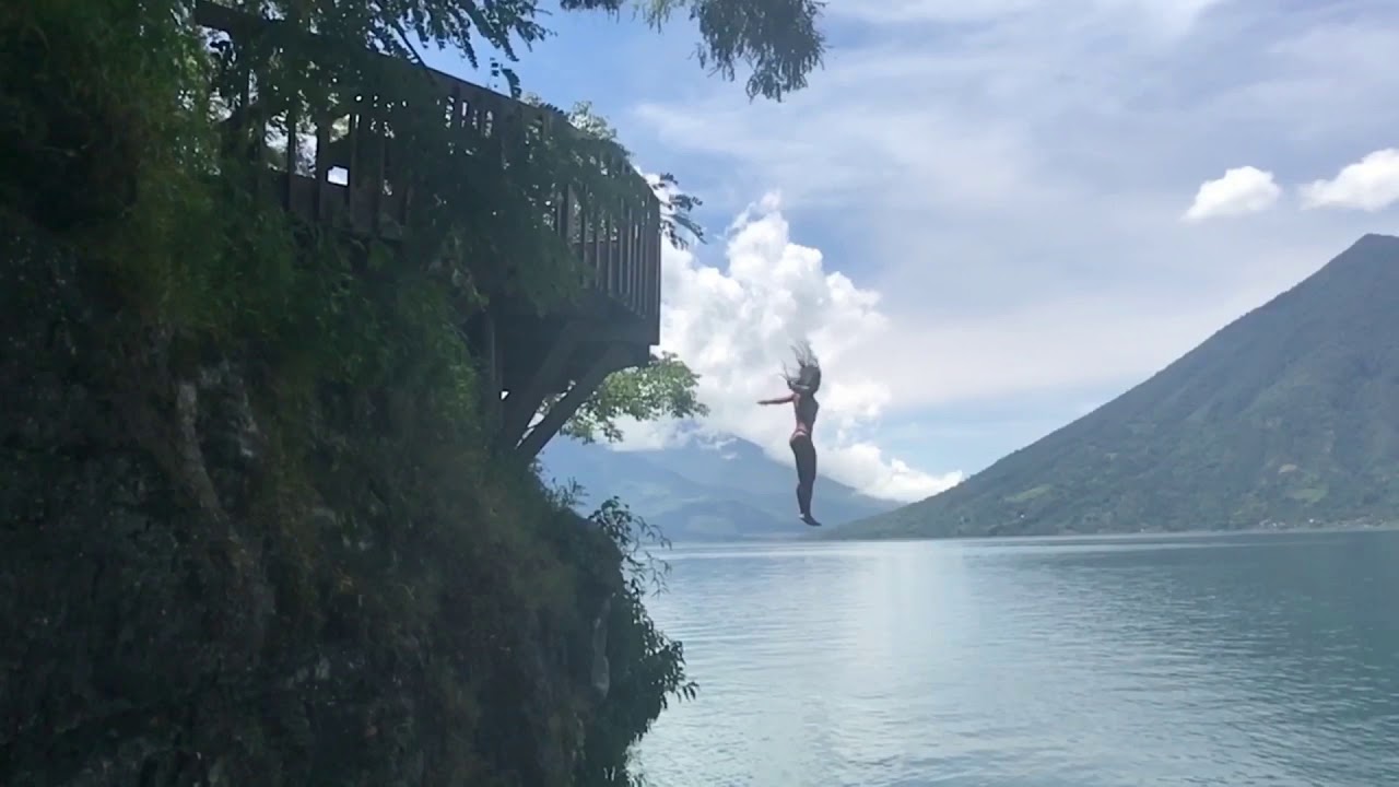 San Marco Cliff Jumping Guatemala Lake Atitlan YouTube