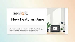 New Features From Zenfolio