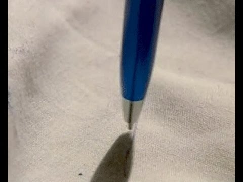 Как вывести пятна от шариковой ручки с ткани