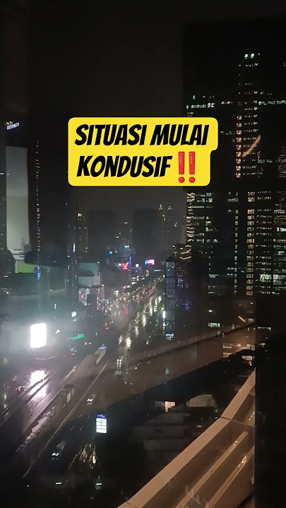 Situasi mulai kondusif‼️