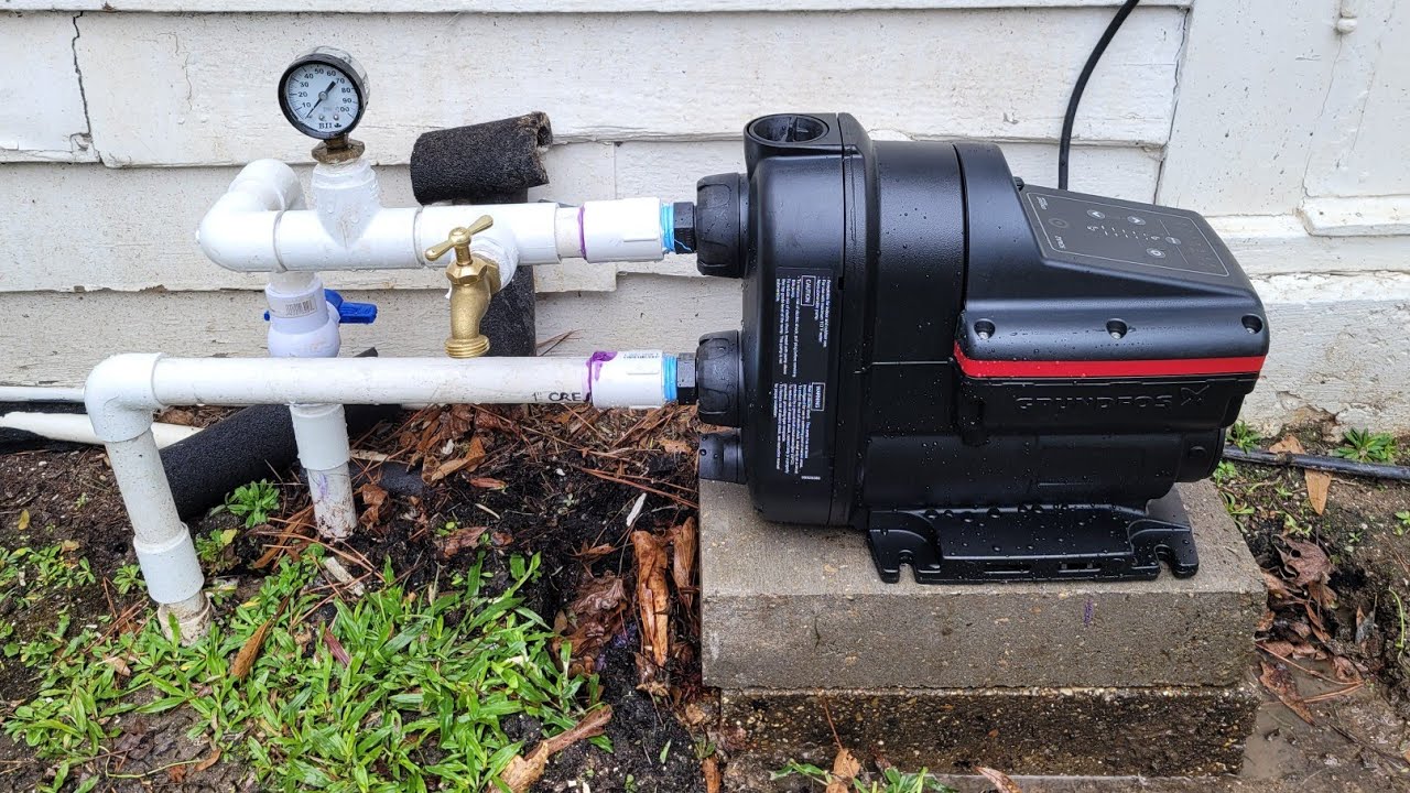 Constant pressure pump grundfos SCALA2 booster pump YouTube