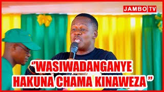 KADA WA CCM AFUNGUKA MBELE YA WANANCHI ''WASIWADANGANYE,HAKUNA CHAMA KINAWEZA KUKUPELEKA PEPONI KADA WA CCM AFUNGUKA MBELE YA WANANCHI ''WASIWADANGANYE,HAKUNA CHAMA KINAWEZA KUKUPELEKA PEPONI