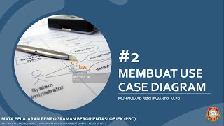 Membuat Use Case Diagram #2 - Pemrograman Berorientasi Objek