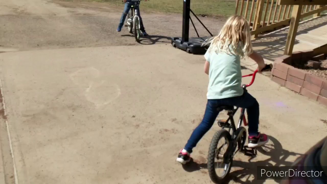 Ally learning to ride without training wheels! YouTube