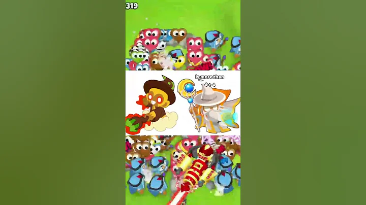 BTD5 TOWERS MEET BTD6 TOWERS 2 #shorts