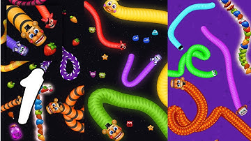 Slither Zone io - Worm Arena Gameplay Walkthrough #1 (Android, IOS)