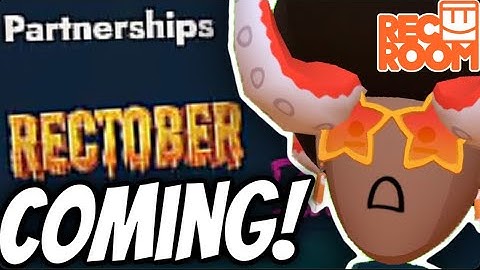 Rec Rooms NEW Rectober Is Coming VERY SOON