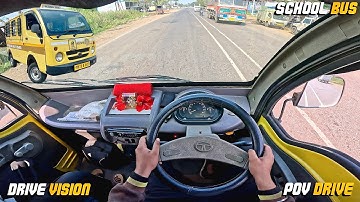 SCHOOL BUS : POV DRIVE | The Best Mini School Bus Drive Experience | #magic #povdrive #asmr 