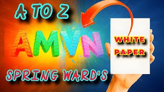 How to Make A to Z Spring Words with Paper | Super Easy DIY Craft 💥
