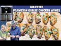 AIR FRYER Parmesan Garlic Chicken Wings Appetizer