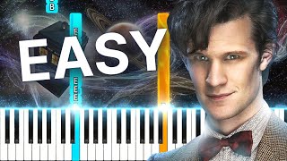 Doctor Who Theme Song - EASIEST Piano Tutorial (SHEET MUSIC)