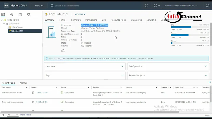 Upgrade and Update VMware ESXi from Lifecycle Manager (vCenter Server)