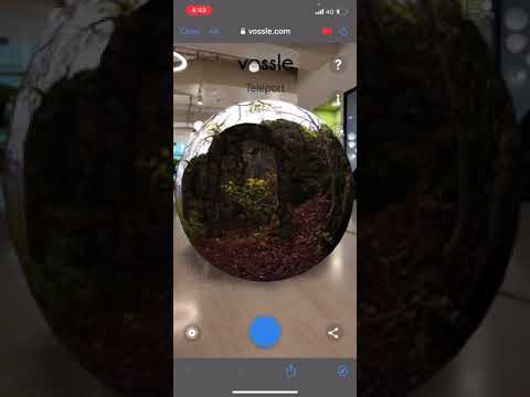 Teleport to a different world with AR