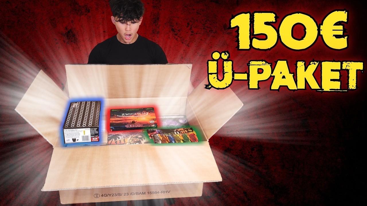 Wie viel Feuerwerk bekommt man für 150€ im Ü-Paket? (2__,35€)