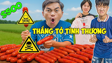 Thái Chuối Thử Thách Đừng Ăn Phải Xúc Xích Có Độc - Thắng Cá Khô Bất Ngờ Tỏ Tình Thương?