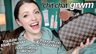GET READY WITH ME // Thoughts on PR HAULS, Youtube Managers, How Youtube has Changed