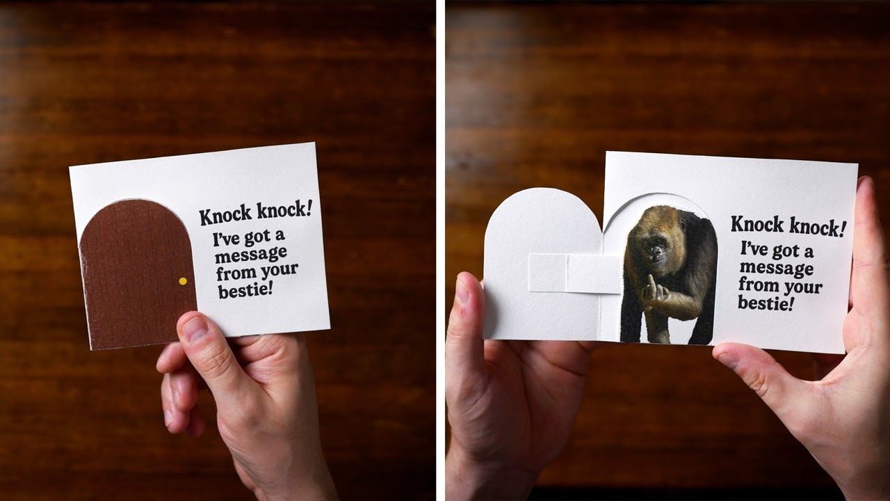 Knock Knock DIY Pop-Up Card Tutorial