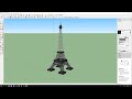 Google Sketchup Tutorial: The Eiffel Tower