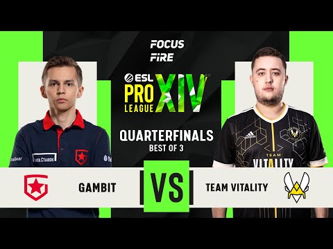 Gambit Esports vs Team Vitality | ESL Pro League Season 14 | Quarter Finals | Inferno