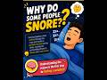 Why Do Some People Snore?🤔 | #shorts #tranding #snore