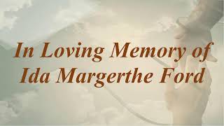 Ida Ford Memorial - 8 November 2025