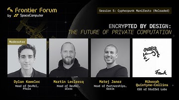 Frontier Forum Panel: Martin Leclercq, Matej Janez, Mikerah Quintyne-Collins, Dylan Kawelec