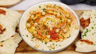 How to make the perfect hummus accompanied with homemade pita bread