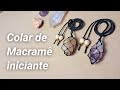 Colar de Macramê para iniciantes - Castroado de Redinha - Tutorial