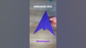 Avião de papel fácil de fazer