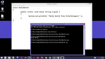 3. Writing, Compiling and Executing Your First Java Program