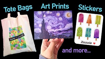 SELLING MY ART! Small Artist Prints & Products Zazzle Shop