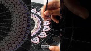 Dot Mirror Mandala In Process..| #diy #dotart #mirrorwork #dotmandala