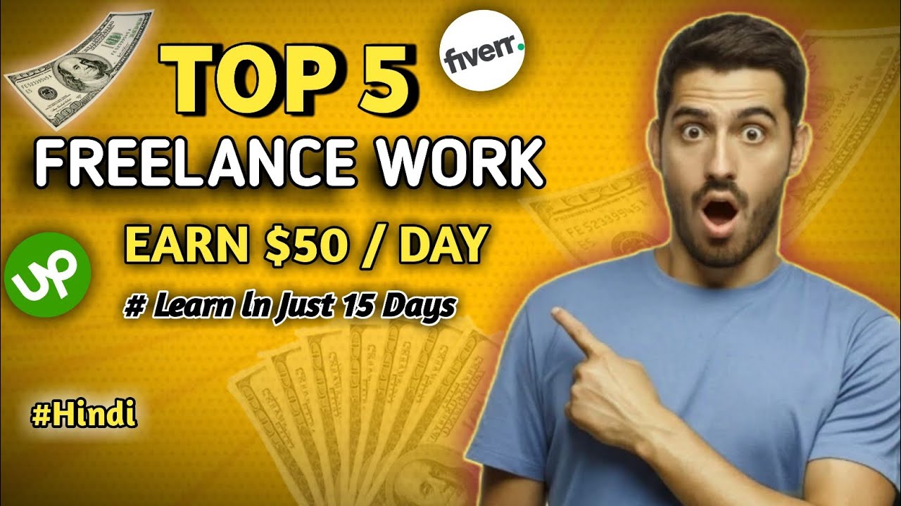Top 5 Freelance Work And Earn 1 Lack / Month Learn In Just 15 Days 🤑 ...