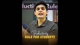 Productivity rule for students🔥😱 || prashant Kirad ||#motivation #prashantkirad #shorts #nexttoppers