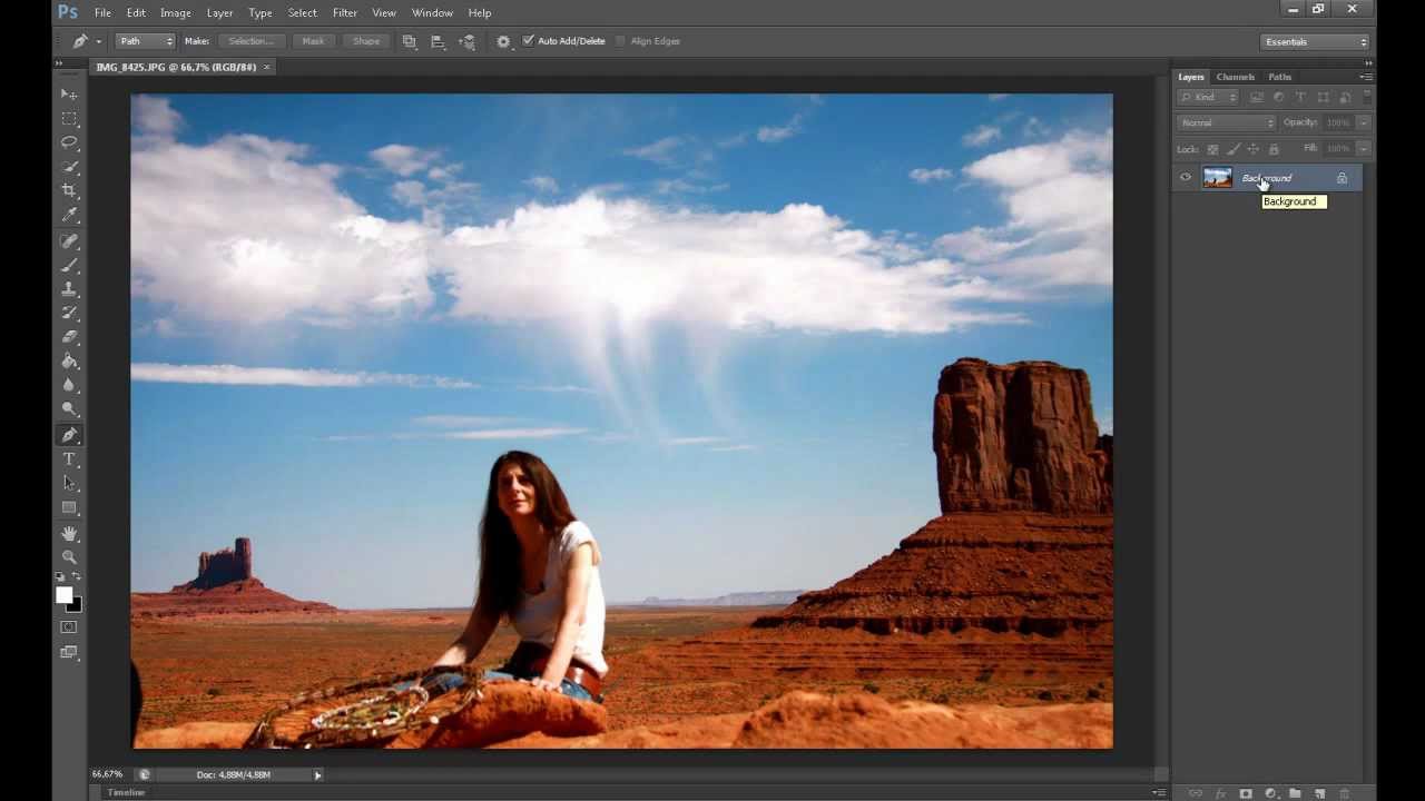borrar persona con photoshop youtube