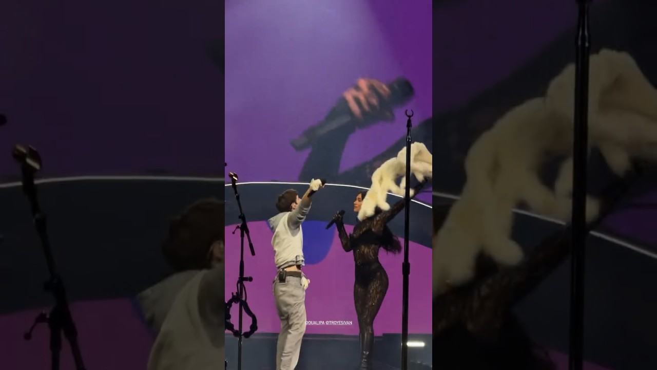 Dua Lipa & Troye Sivan performing "RUSH" Live In Melbourne Radical Optimism Tour 2025 