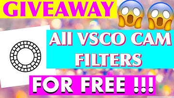 GIVEAWAY ALL VSCO FILTERS FREE NOV 2016 OPEN