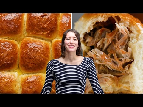 How To Make Pulled Pork-Stuffed Milk Buns • Tasty