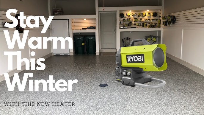 ONE+ 18V Cordless Hybrid Forced Air Propane Space Heater (Tool Only), RYOBI  Green, AllSurplus