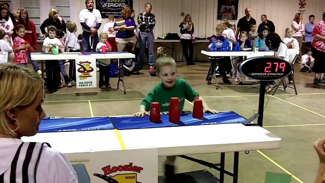 Amazing 4 year old Cup Stacker (Nathan Robles) (Sport Stacking)