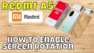 Redmi A5 Auto-Rotate Setup | How to Enable Screen Rotation