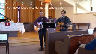 how to play -he knows my name- in key of -d- with