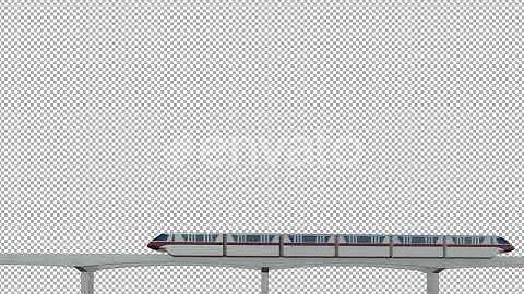 Monorail Train - Speed Train | Motion Graphics - Envato elements