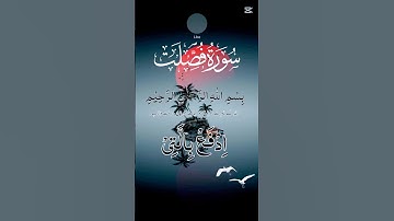 القران الكريم ما تيسر من سورة فصلت #القرآن_الكريم #آيات #ايات_قرانيه_قصيره
