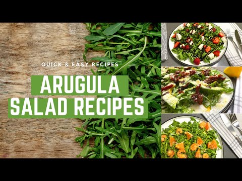 3 Quick and Easy Arugula Salad Recipes ✨