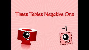 Numberblocks Negative One Times Tables!