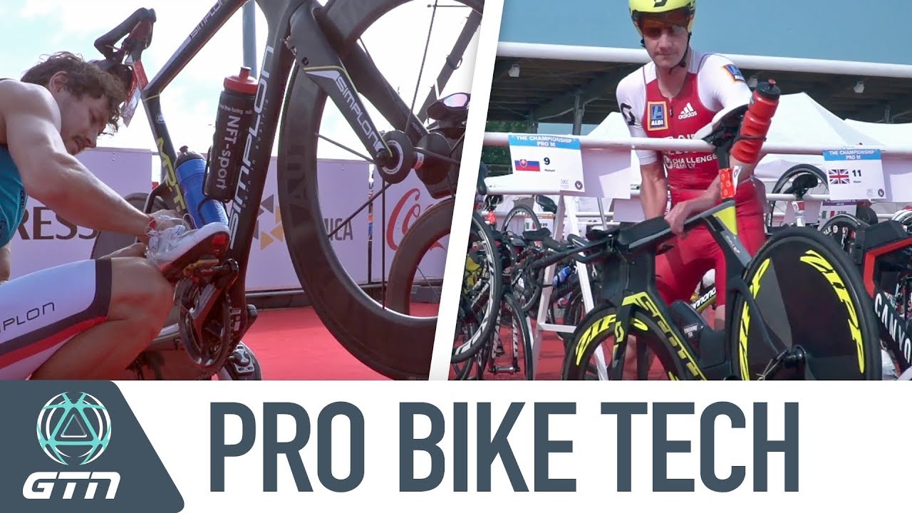 Weird & Cool Triathlon Pro Bike Tech From The Championship - YouTube