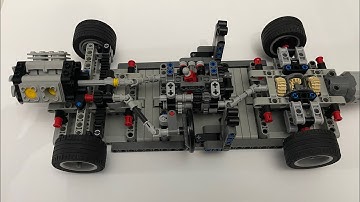 LEGO Technic Cross-plane With Fake Engine, Steering, 4 Speed Manual Gearbox and a Differential