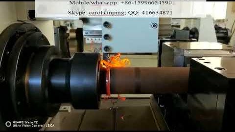 Turning after welding the drill rods by friction welding machine